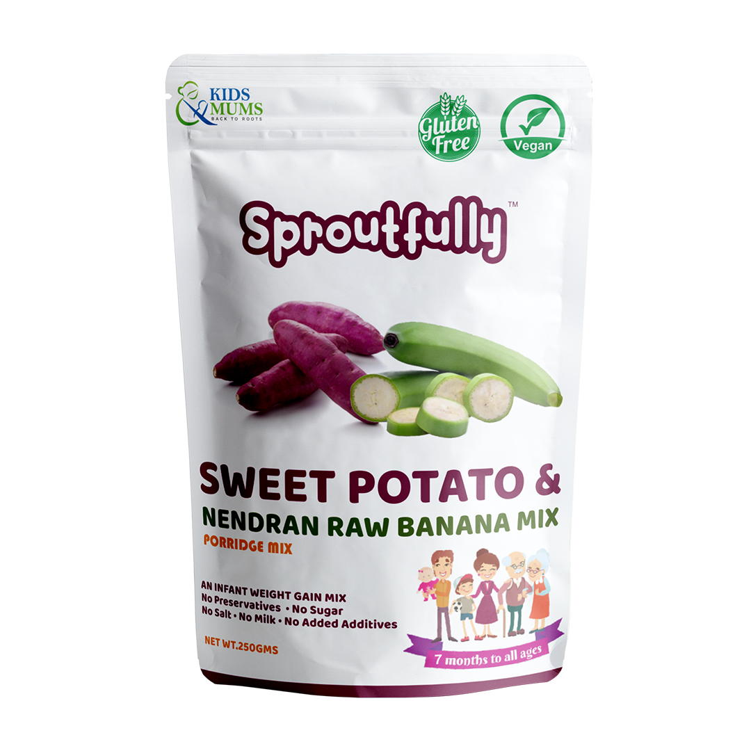 Sweet Potato Raw Nendra Banana Mix